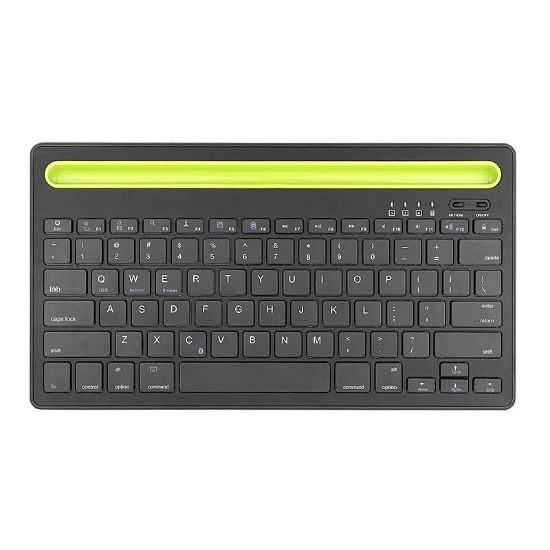 Picture of Wireless Bluetooth Keyboard with Phone/Tablet Holder Slot